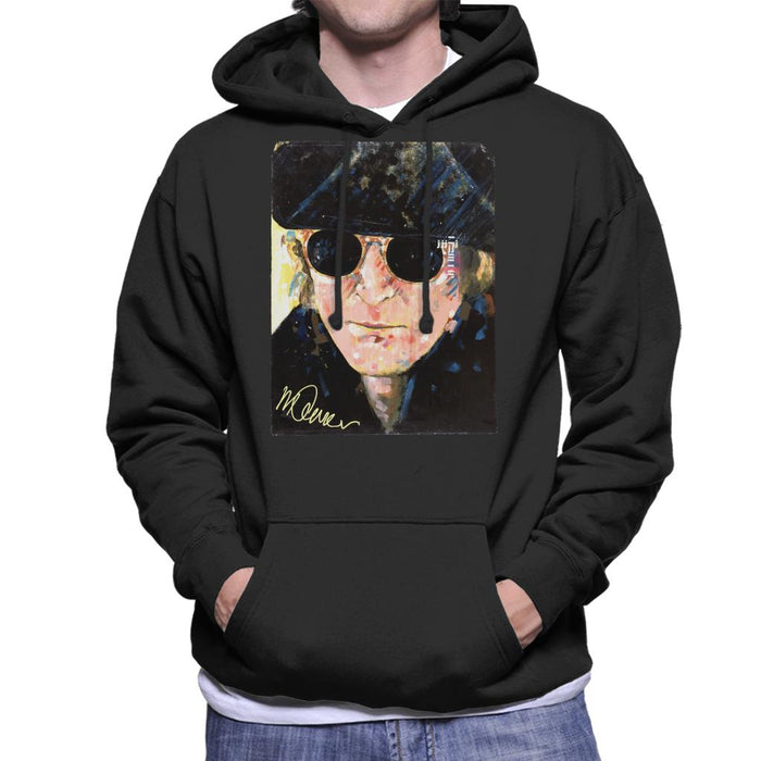 Sidney Maurer Original Portrait Of John Lennon Hat And Sunglasses Men's Hooded Sweatshirt
