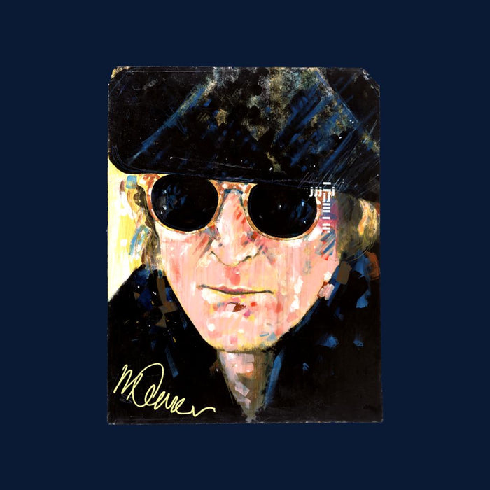 Sidney Maurer Original Portrait Of John Lennon Hat And Sunglasses Kid's Sweatshirt