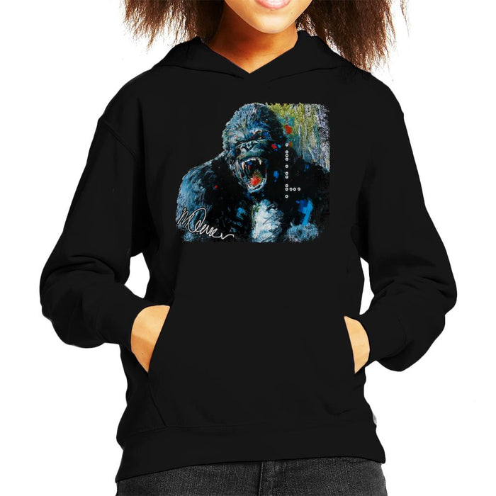 Sidney Maurer Original Portrait Of King Kong Kid's Hooded Sweatshirt
