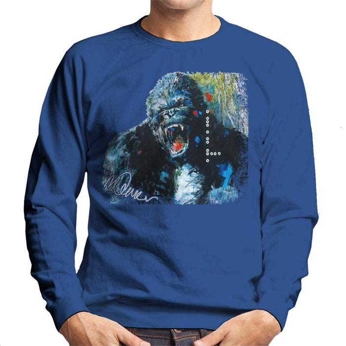 Sidney Maurer Original Portrait Of King Kong Men's Sweatshirt