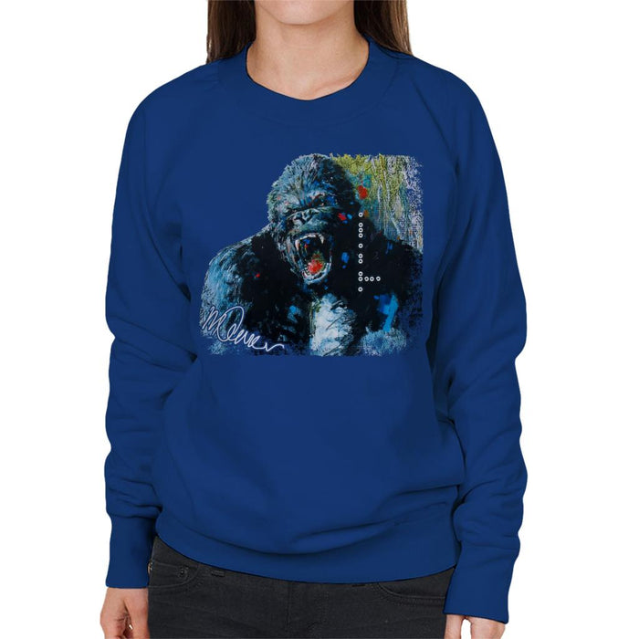 Sidney Maurer Original Portrait Of King Kong Women's Sweatshirt