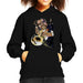 Sidney Maurer Original Portrait Of Louis Armstrong With Trumpet Kid's Hooded Sweatshirt