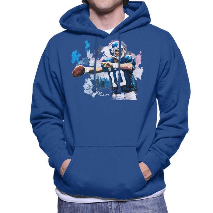 Sidney Maurer Original Portrait Of Eli Manning Giants Men's Hooded Sweatshirt
