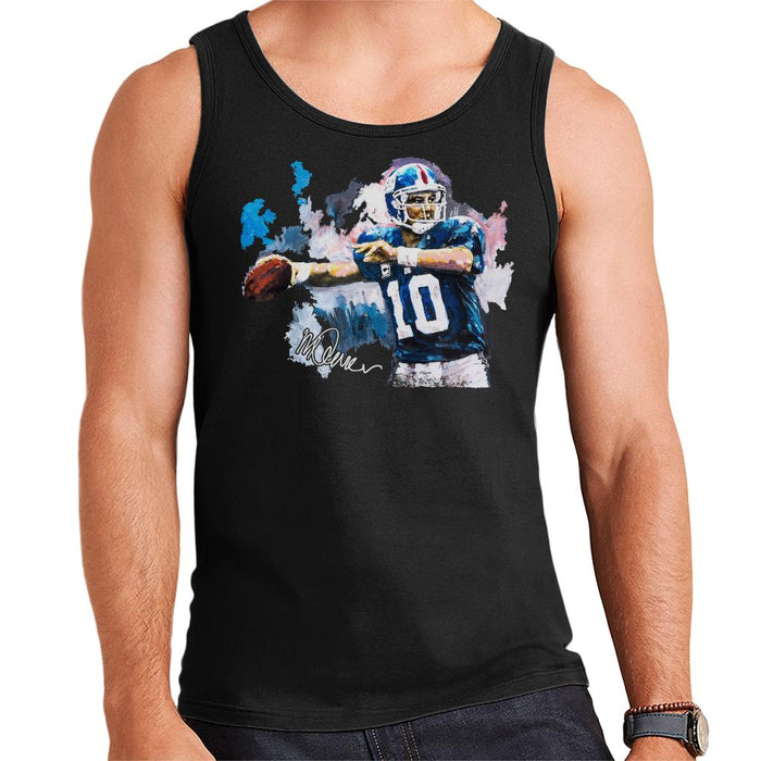 Sidney Maurer Original Portrait Of Eli Manning Giants Men's Vest