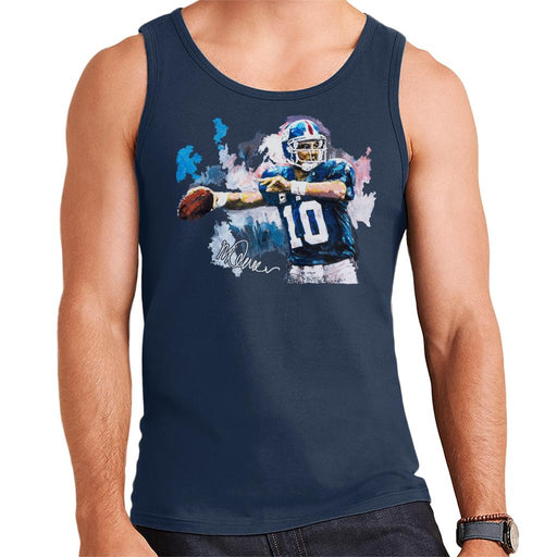 Sidney Maurer Original Portrait Of Eli Manning Giants Men's Vest