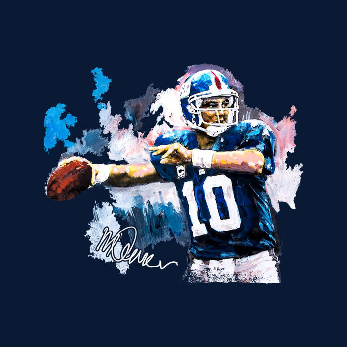 Sidney Maurer Original Portrait Of Eli Manning Giants Men's Vest