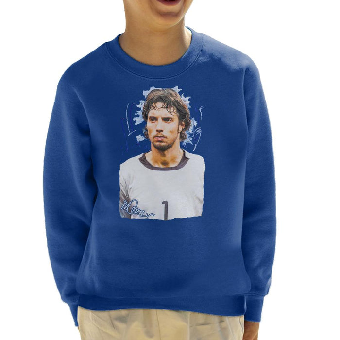 Sidney Maurer Original Portrait Of Fabian Carini Kid's Sweatshirt