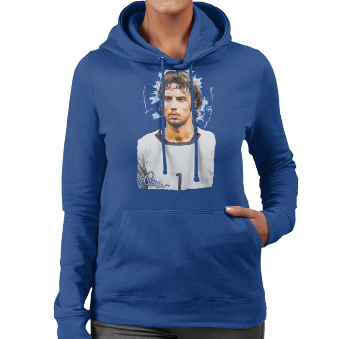Sidney Maurer Original Portrait Of Fabian Carini Women's Hooded Sweatshirt
