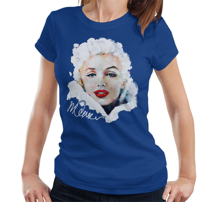 Sidney Maurer Original Portrait Of Actress Marilyn Monroe Women's T-Shirt