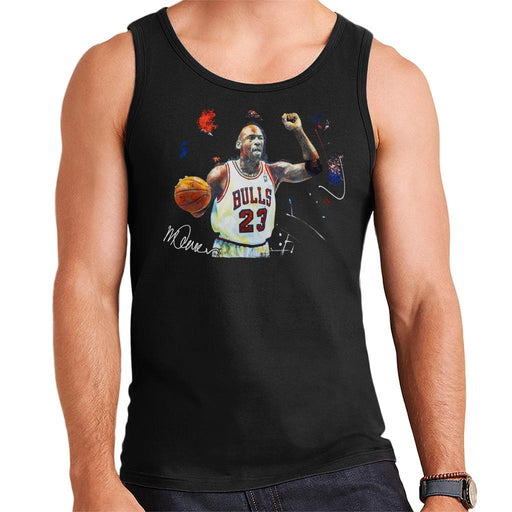 Sidney Maurer Original Portrait Of Michael Jordan Chicago Bulls Basketball Men's Vest