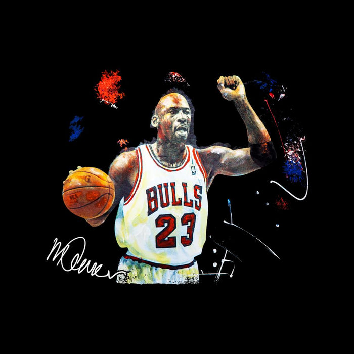 Sidney Maurer Original Portrait Of Michael Jordan Chicago Bulls Basketball Men's Varsity Jacket