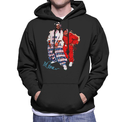 Sidney Maurer Original Portrait Of Outkast Andre 3000 Baggy Trousers Men's Hooded Sweatshirt