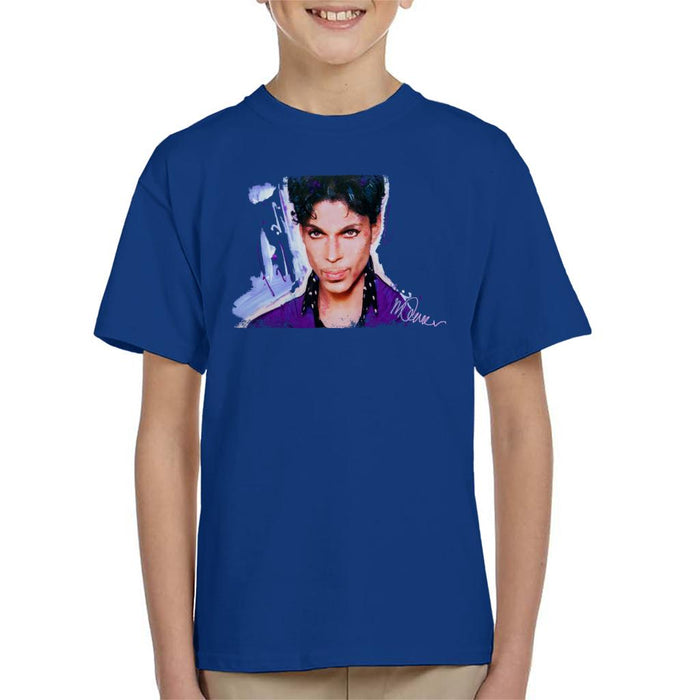 Sidney Maurer Original Portrait Of Prince Polka Dot Kid's T-Shirt