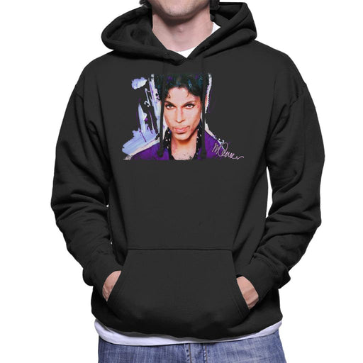 Sidney Maurer Original Portrait Of Prince Polka Dot Men's Hooded Sweatshirt