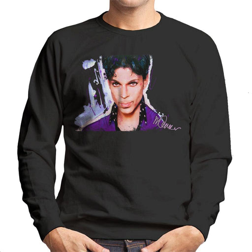 Sidney Maurer Original Portrait Of Prince Polka Dot Men's Sweatshirt