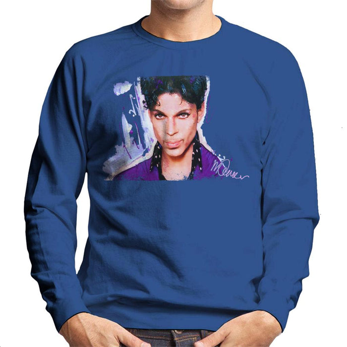 Sidney Maurer Original Portrait Of Prince Polka Dot Men's Sweatshirt