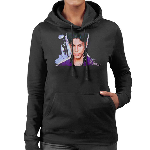 Sidney Maurer Original Portrait Of Prince Polka Dot Women's Hooded Sweatshirt