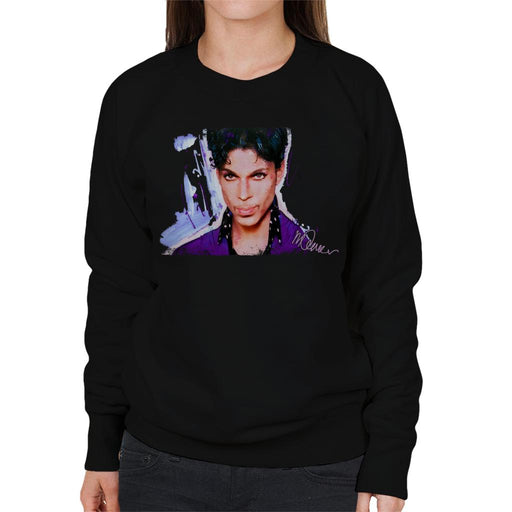 Sidney Maurer Original Portrait Of Prince Polka Dot Women's Sweatshirt