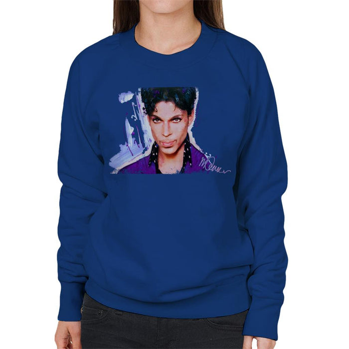 Sidney Maurer Original Portrait Of Prince Polka Dot Women's Sweatshirt