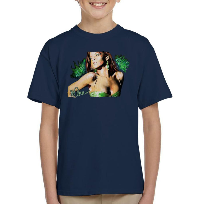 Sidney Maurer Original Portrait Of Rihanna Earrings Kid's T-Shirt