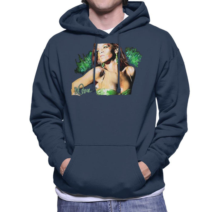 Sidney Maurer Original Portrait Of Rihanna Earrings Men's Hooded Sweatshirt