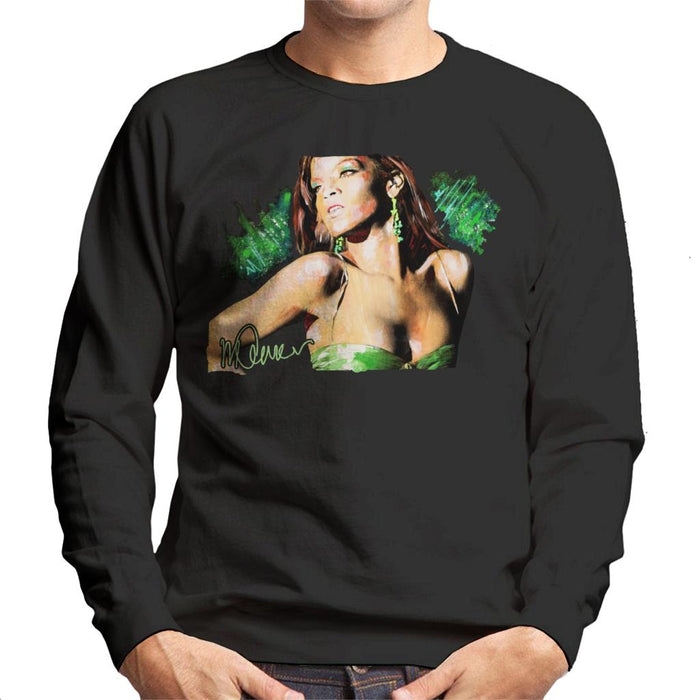 Sidney Maurer Original Portrait Of Rihanna Earrings Men's Sweatshirt