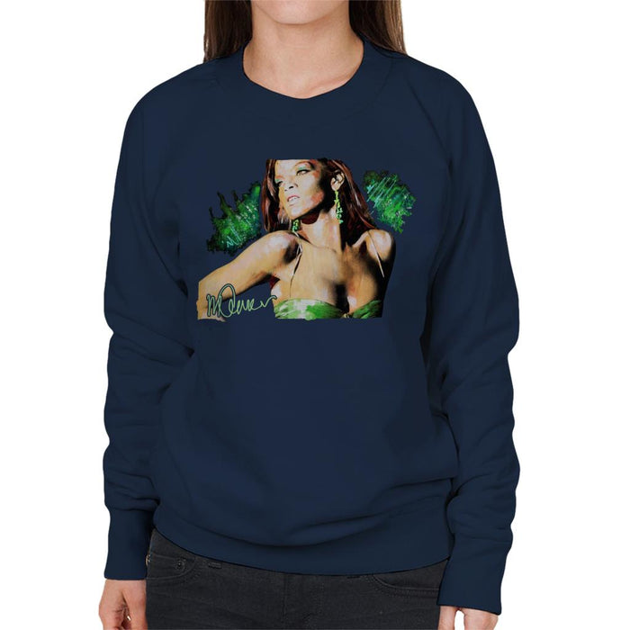 Sidney Maurer Original Portrait Of Rihanna Earrings Women's Sweatshirt