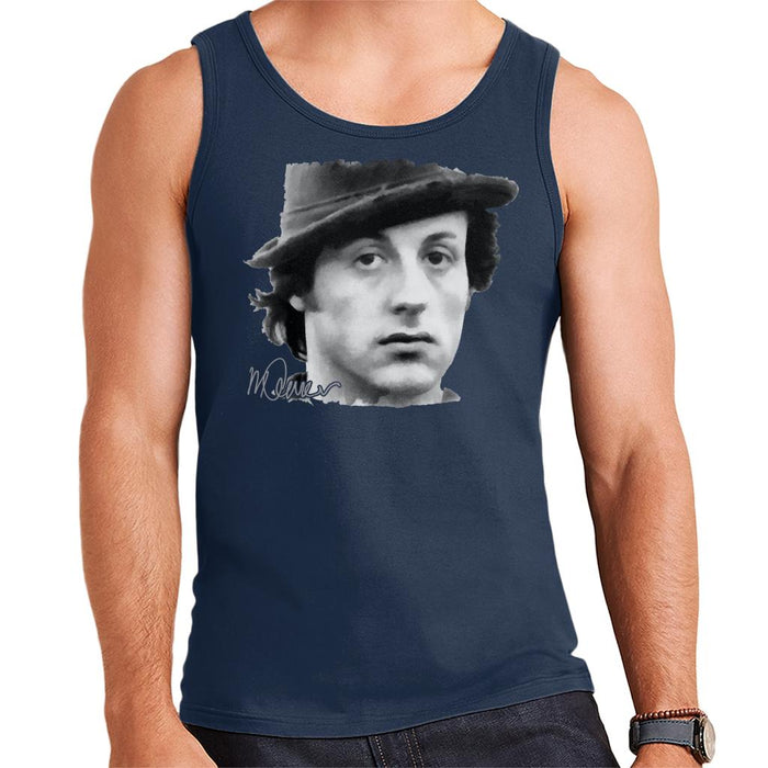Sidney Maurer Original Portrait Of Sylvester Stallone Hat Men's Vest