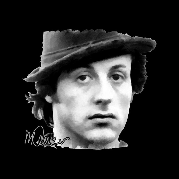 Sidney Maurer Original Portrait Of Sylvester Stallone Hat Men's Hooded Sweatshirt