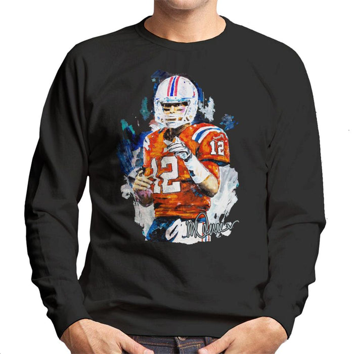 Sidney Maurer Original Portrait Of Tom Brady Patriots Men's Sweatshirt
