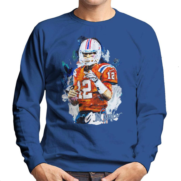 Sidney Maurer Original Portrait Of Tom Brady Patriots Men's Sweatshirt