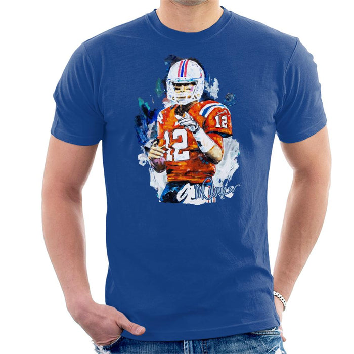 Sidney Maurer Original Portrait Of Tom Brady Patriots Men's T-Shirt