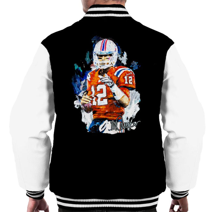 Sidney Maurer Original Portrait Of Tom Brady Patriots Men's Varsity Jacket