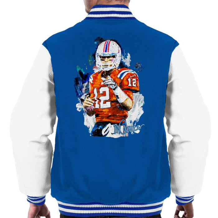 Sidney Maurer Original Portrait Of Tom Brady Patriots Men's Varsity Jacket