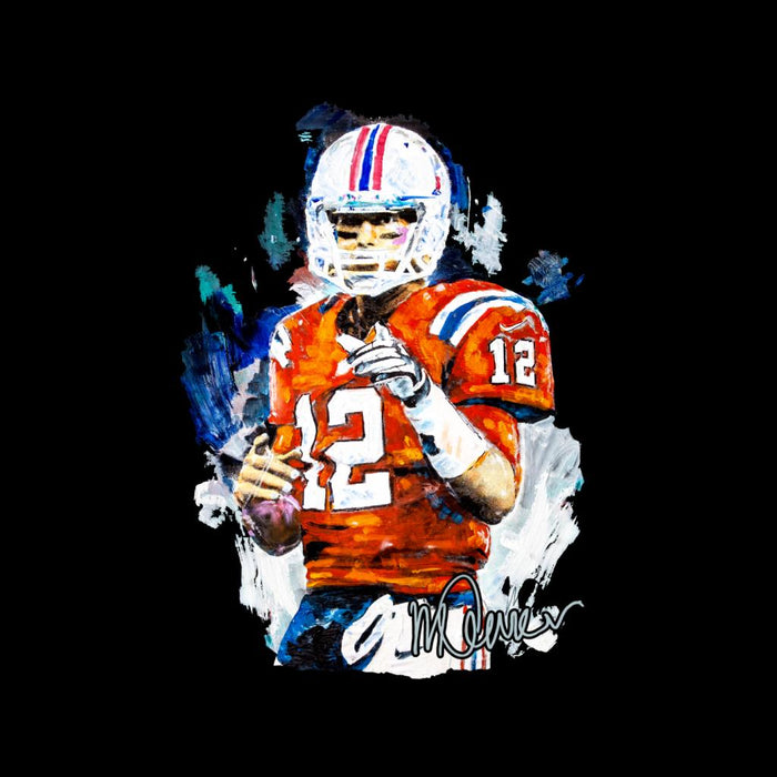 Sidney Maurer Original Portrait Of Tom Brady Patriots Men's Sweatshirt