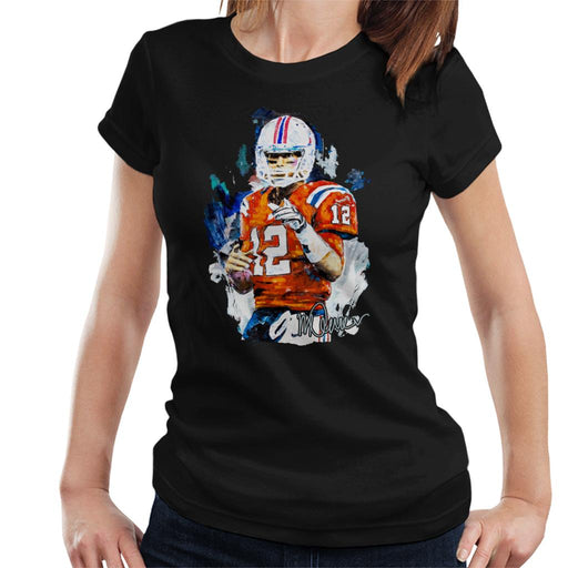 Sidney Maurer Original Portrait Of Tom Brady Patriots Women's T-Shirt