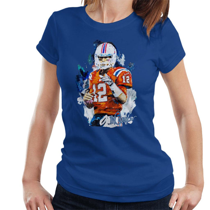 Sidney Maurer Original Portrait Of Tom Brady Patriots Women's T-Shirt