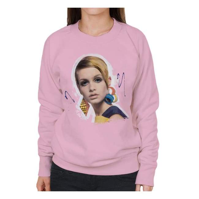 Sidney Maurer Original Portrait Of Twiggy Womens Sweatshirt - Womens Sweatshirt